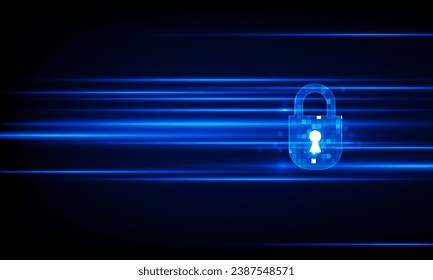 Abstract Door open Light of idea background Hitech communication concept innovation prevent and private key vector design. 