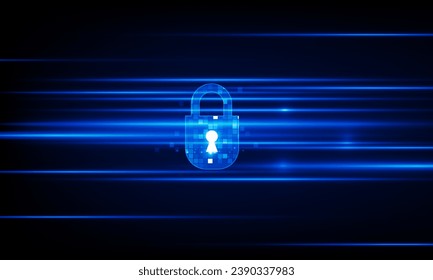 Abstrakte Tür offen Licht der Idee Hintergrund Hightech-Kommunikationskonzept Innovation verhindern und private Schlüssel-Vektordesign. 