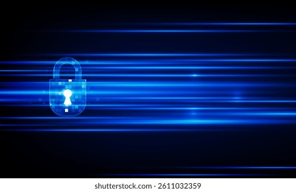 Abstract Door open Light of idea background Hitech communication concept innovation prevent and private key vector design. 