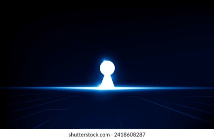 Abstract Door open Light of technology background Hitech communication concept innovation background vector design. 