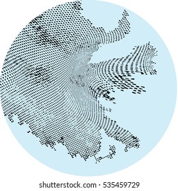 abstract dot background with halftone effect. vector. new style out of the ordinary geometric.