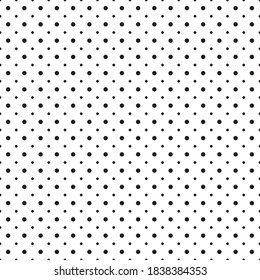 Black Polka Dots On White Background Stock Illustration 698776708