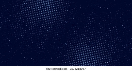 Abstract dot blue color pattern screen led light gradient texture background. Technology big data digital concept. 