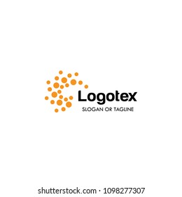 Abstract dot brain logo template