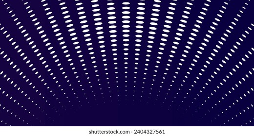 Abstract dot circle blue background high tech. Concept technology, innovation, big data, Ai, network, business, modern, online blue background dots white