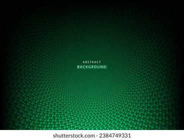 Abstract dot circle green background high tech. Concept technology, innovation, big data, Ai, network, business, modern, online, banner