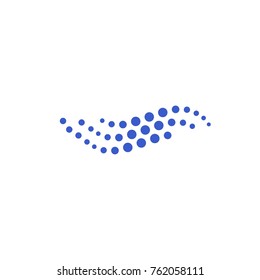 Abstract Dot composing wave