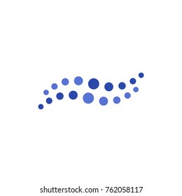Abstract Dot composing wave
