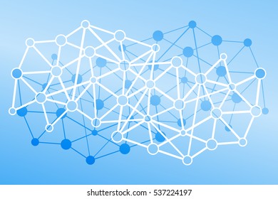 Abstract dot connect with line. Graphic design background vector