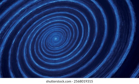 Abstract dot digital circular particle wave. Spiral portal. Liquid vortex. Whirlpool. Hypnotic background. Bright digital glowing circle. Rotating funnel. Abstract vector illustration.