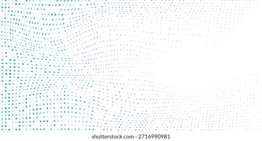 Gradiente de punto Abstractas Fondo de semitono de color azul Patrón de puntos escalonados Moderno