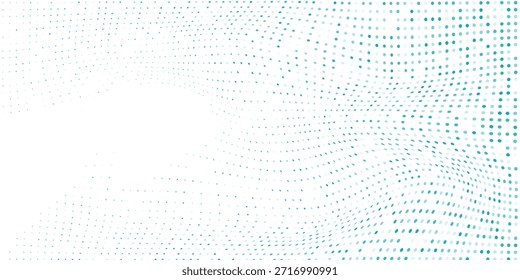 Ponto abstrato Gradiente Cor azul Meio-tom Plano de fundo Pontos escalonados Padrão Moderno Abstrato