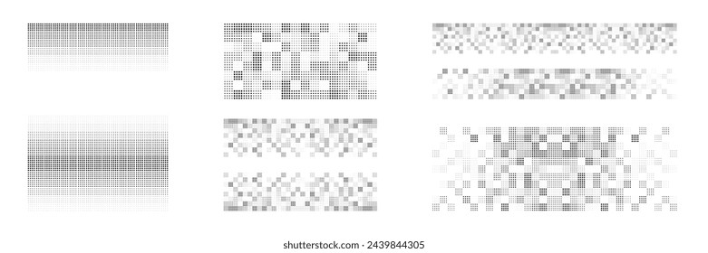 Abstract dot gradient halftone pattern illustration. Halftone dotted background. Halftone effect vector pattern. 