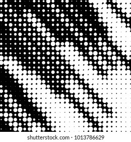 Abstract dot halftone background pattern. Spotted black and white vector line illustration