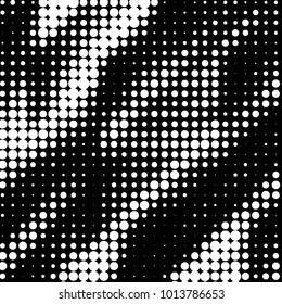 Abstract dot halftone background pattern. Spotted black and white vector line illustration