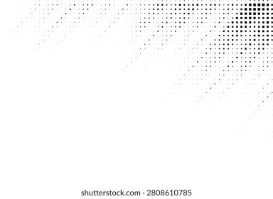 Abstract Dot Halftone Corner Gradient With Diagonal Fade Vector Texture