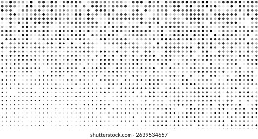Abstract dot halftone gradient texture. Vanishing polka dot background. Repeating dots modern abstract simple art