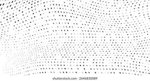 Abstract dot halftone gradient texture. Vanishing polka dot background. Repeating dots illustration abstract modern art