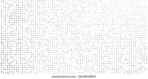 Textura de gradiente de meio-tom de ponto abstrato. Plano de fundo de ponto de polca de fuga. Repetir gradação de pontos abstrato simples
