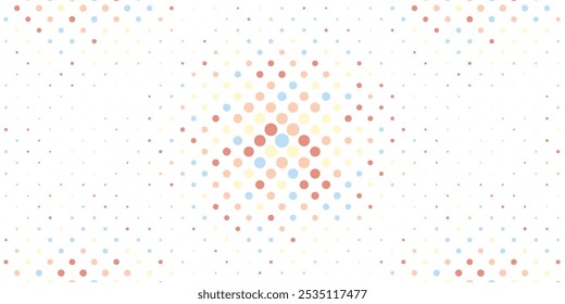 Abstract Dot Halftone Pattern Vector Pastel Color Background