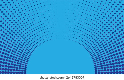 Abstrato ponto meio-tom realeza azul cores padrão azul textura fundo. Usado para o estilo de quadrinhos de pop art gráfico.