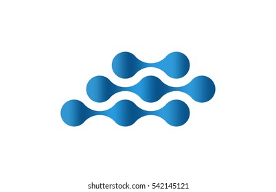 abstract dot liquid icon