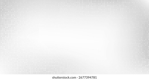 Abstract dot mesh silver foil background with metal mirror texture. Chrome gradient surface simple