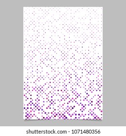 Abstract dot pattern brochure design - vector document background graphic with dots