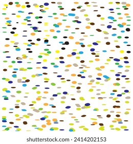Abstract dot shape multi color background vector file format best for textile printing.
