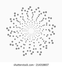 Abstract dot shape, vector design element
