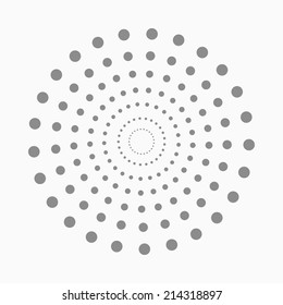 Abstract dot shape, vector design element
