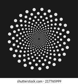 Abstract dot shape, vector design element