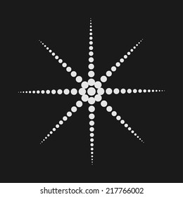 Abstract dot shape, vector design element