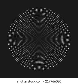 Abstract dot shape, vector design element