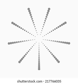 Abstract dot shape, vector design element