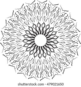 abstract dot shape, vector design element