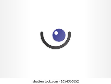 Logo del símbolo de punto abstracto. Concepto de diseño de formas redondas