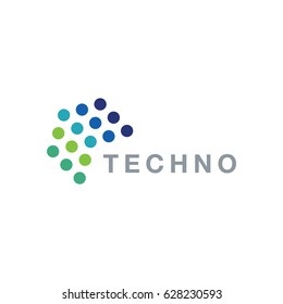 Abstract Dot Technology Logo Stock Vector (Royalty Free) 628230596 ...