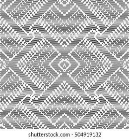 Abstract dot textured geometric background. Seamless pattern.