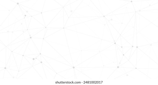 abstract dot and triangle connection background.vector illustration