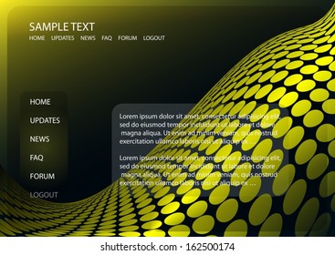 Abstract  dot vector space background template - Vector web  background illustration for futuristic design