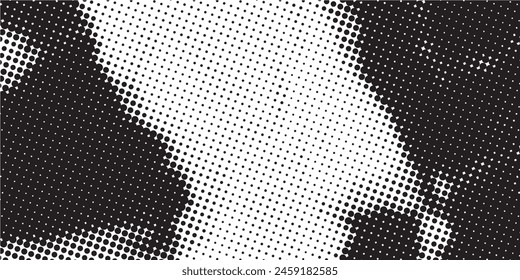 Abstract dot wave pattern. Wavy dots border, thin dotted line, particle soundwave, halftone lines, stripe motion vector dots halftone dot waves vector dots hafltone