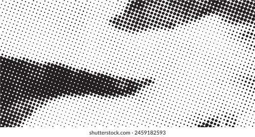 Abstract dot wave pattern. Wavy dots border, thin dotted line, particle soundwave, halftone lines, stripe motion vector dots halftone dot waves vector dots hafltone