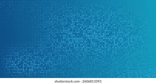 Abstract dot white blue pattern gradient texture technology background. modern technology