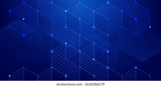 Abstract dot white blue pattern gradient texture technology background.eps10