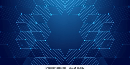 Abstract dot white blue pattern gradient texture technology background.eps10