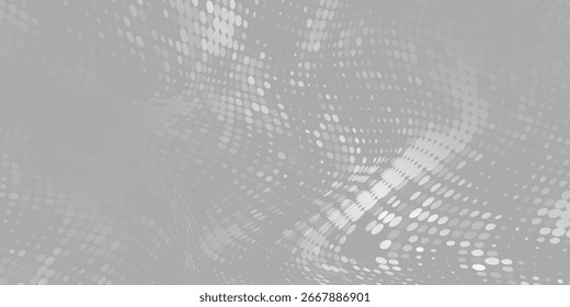 Abstractas Punto blanco gris onda luz tecnología textura de fondo artes modernas fondo blanco