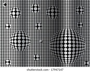 abstract doted ball background