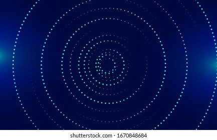 abstract doted line circle pattern background