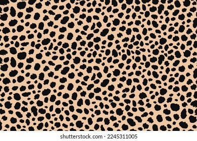 Abstract dots animal print design. Leopard print design. Cheetah skin background.